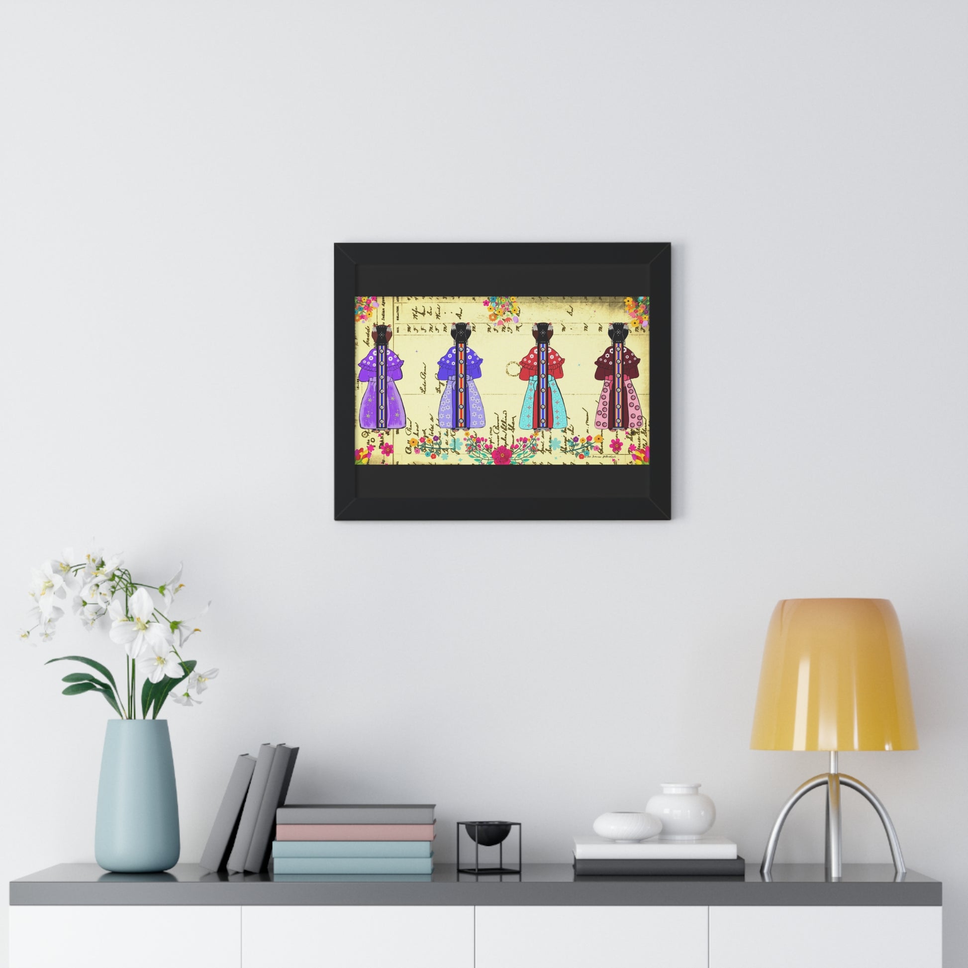 Four Sisters Framed Horizontal Poster