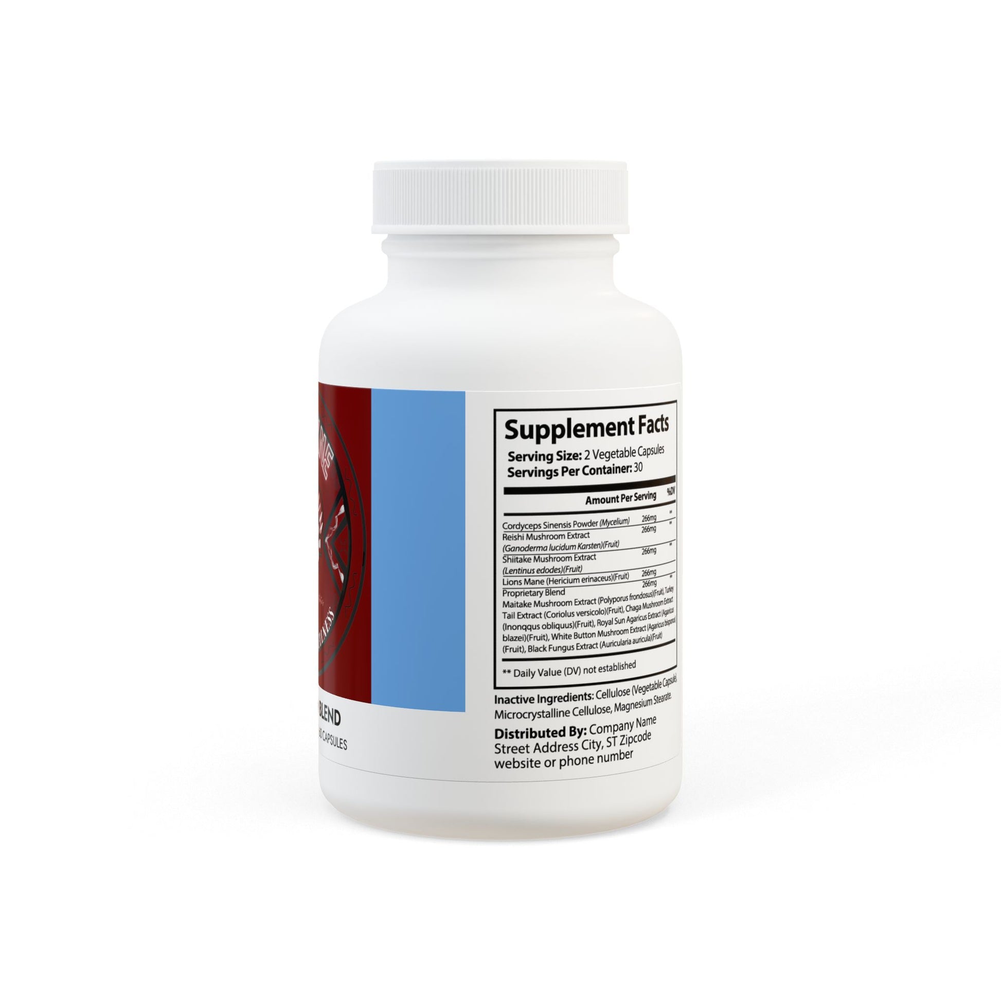 Cvfekne Mushroom Blend Supplement (60 Capsules)