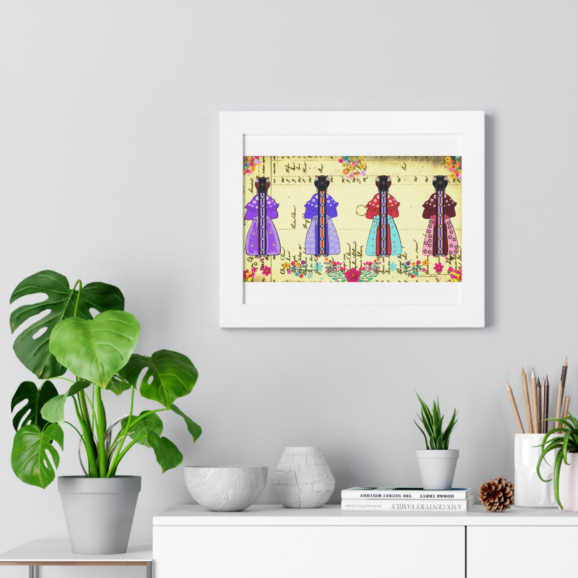 Four Sisters Framed Horizontal Poster