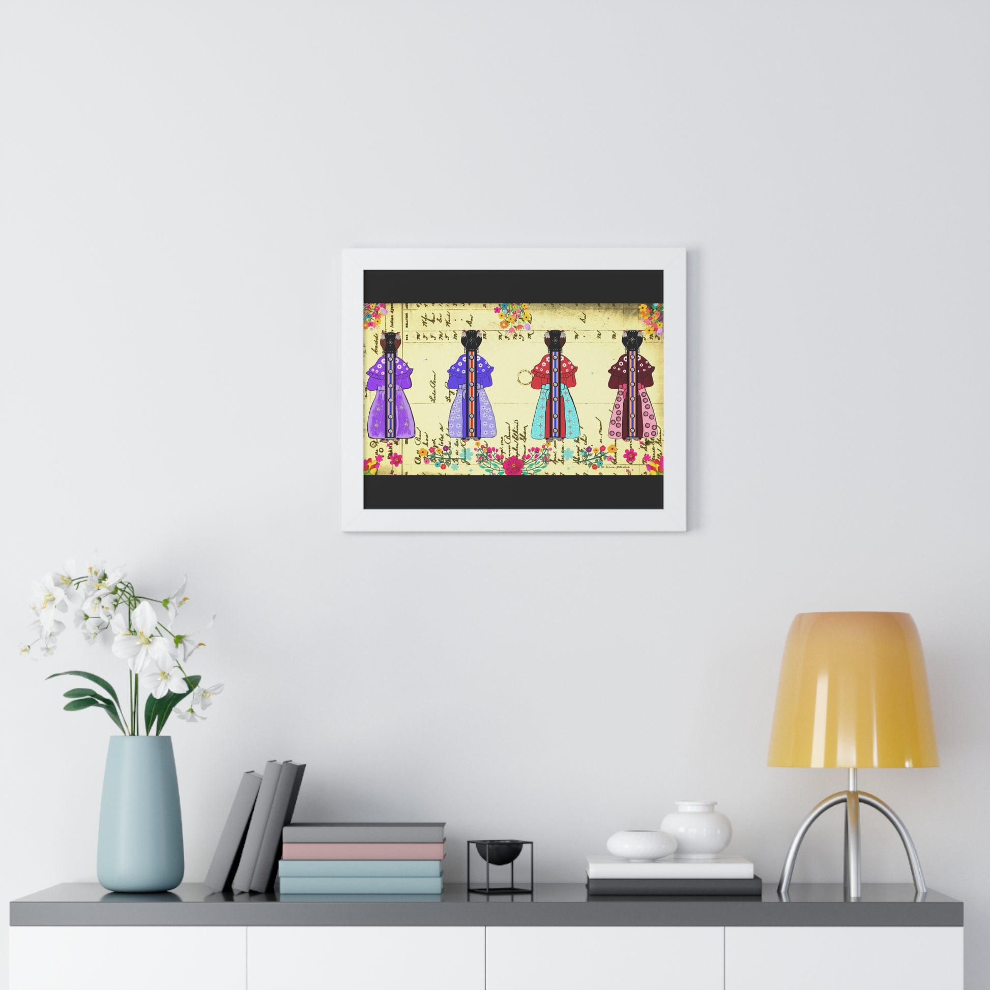 Four Sisters Framed Horizontal Poster