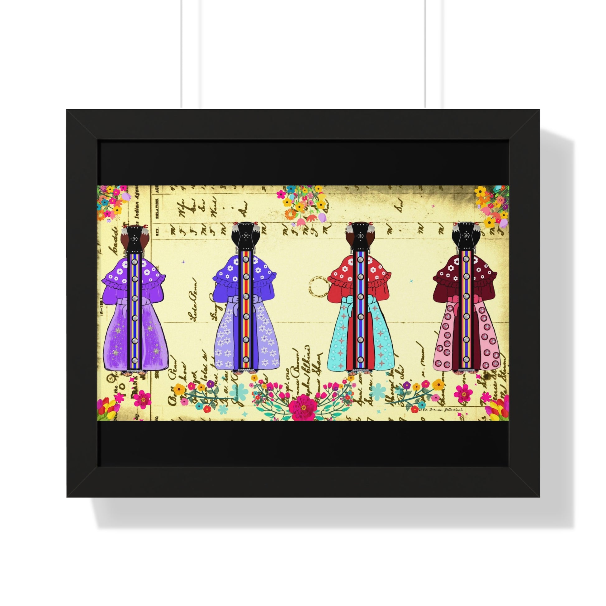 Four Sisters Framed Horizontal Poster