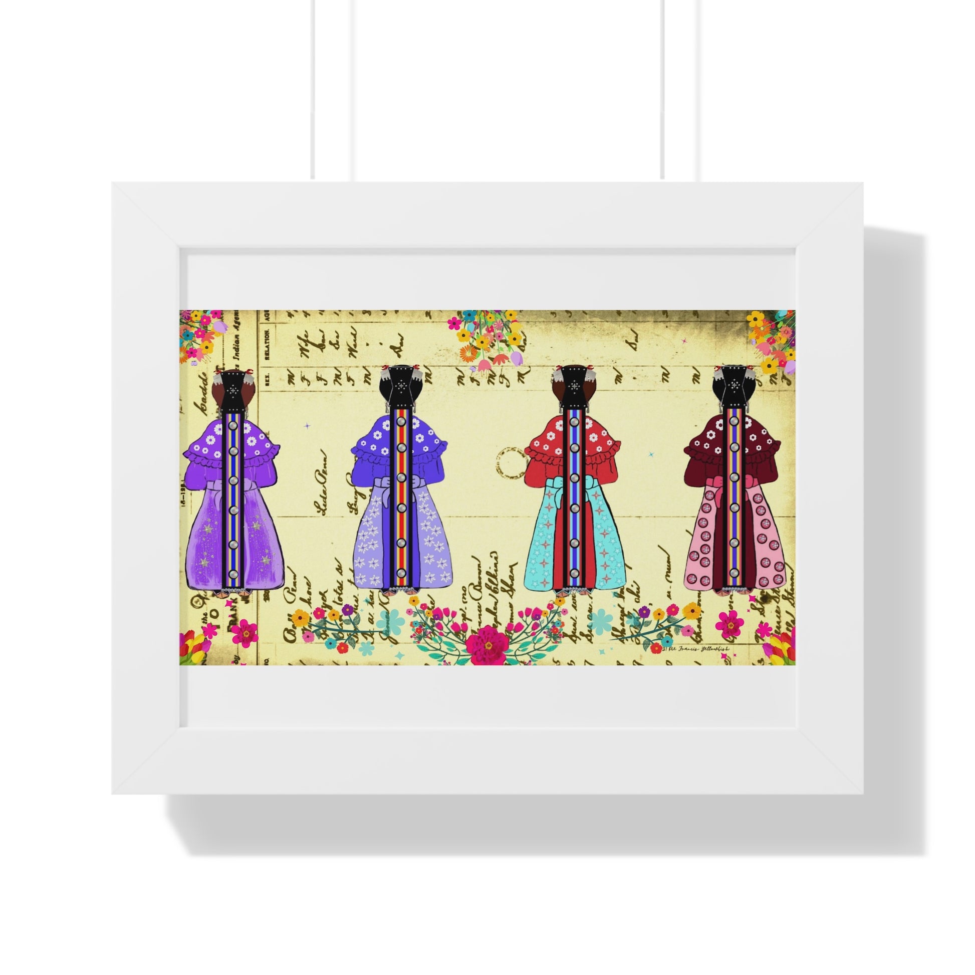 Four Sisters Framed Horizontal Poster